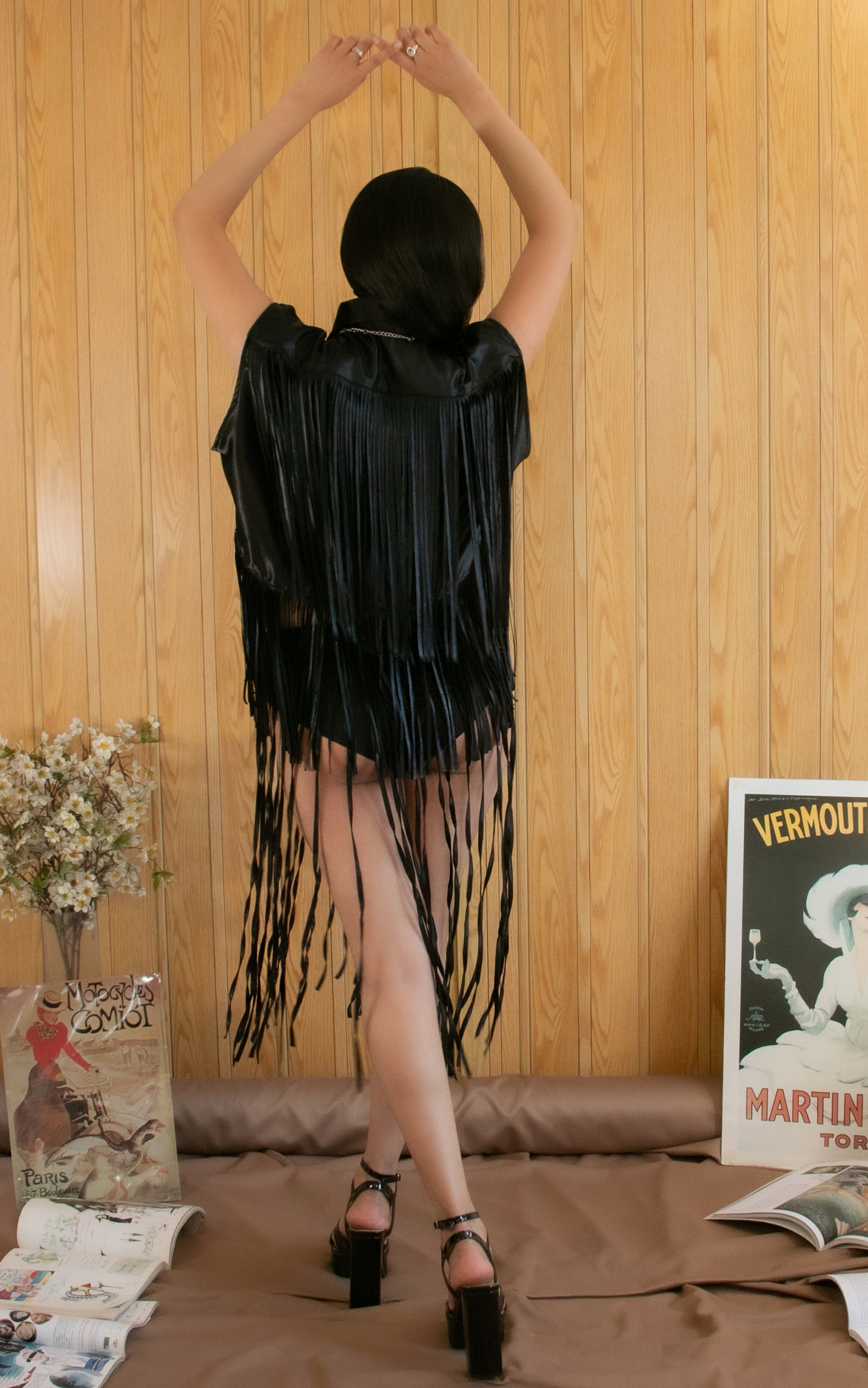 Sémele Fringe Cropped Top