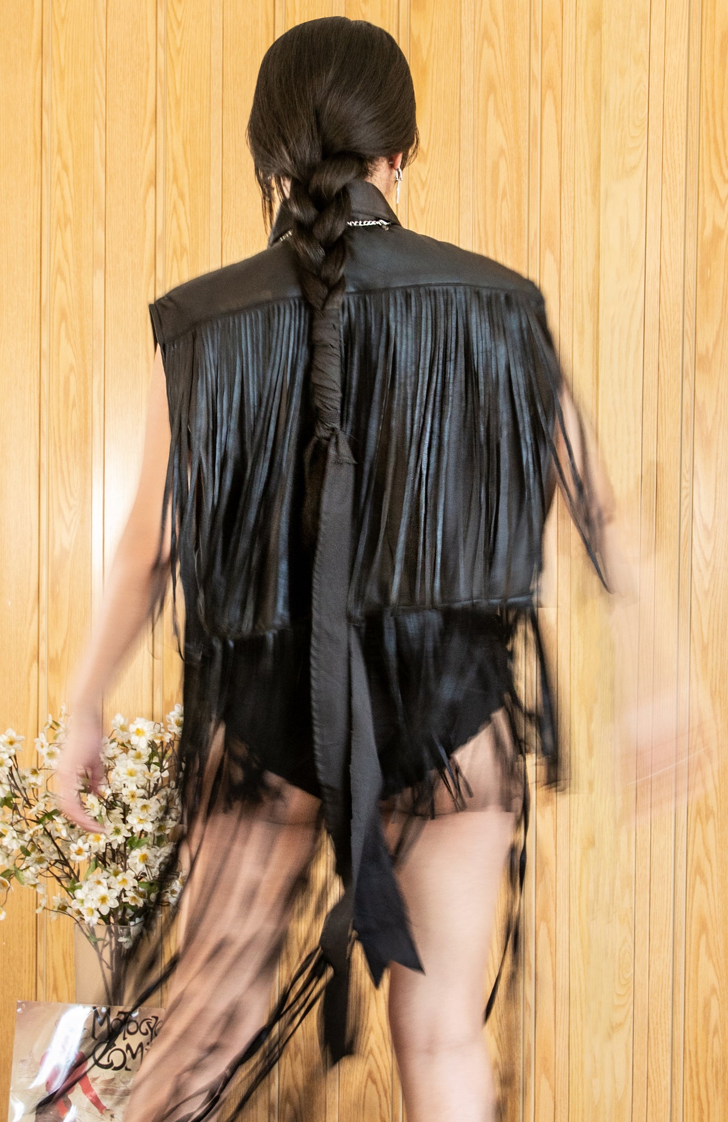 Sémele Fringe Cropped Top