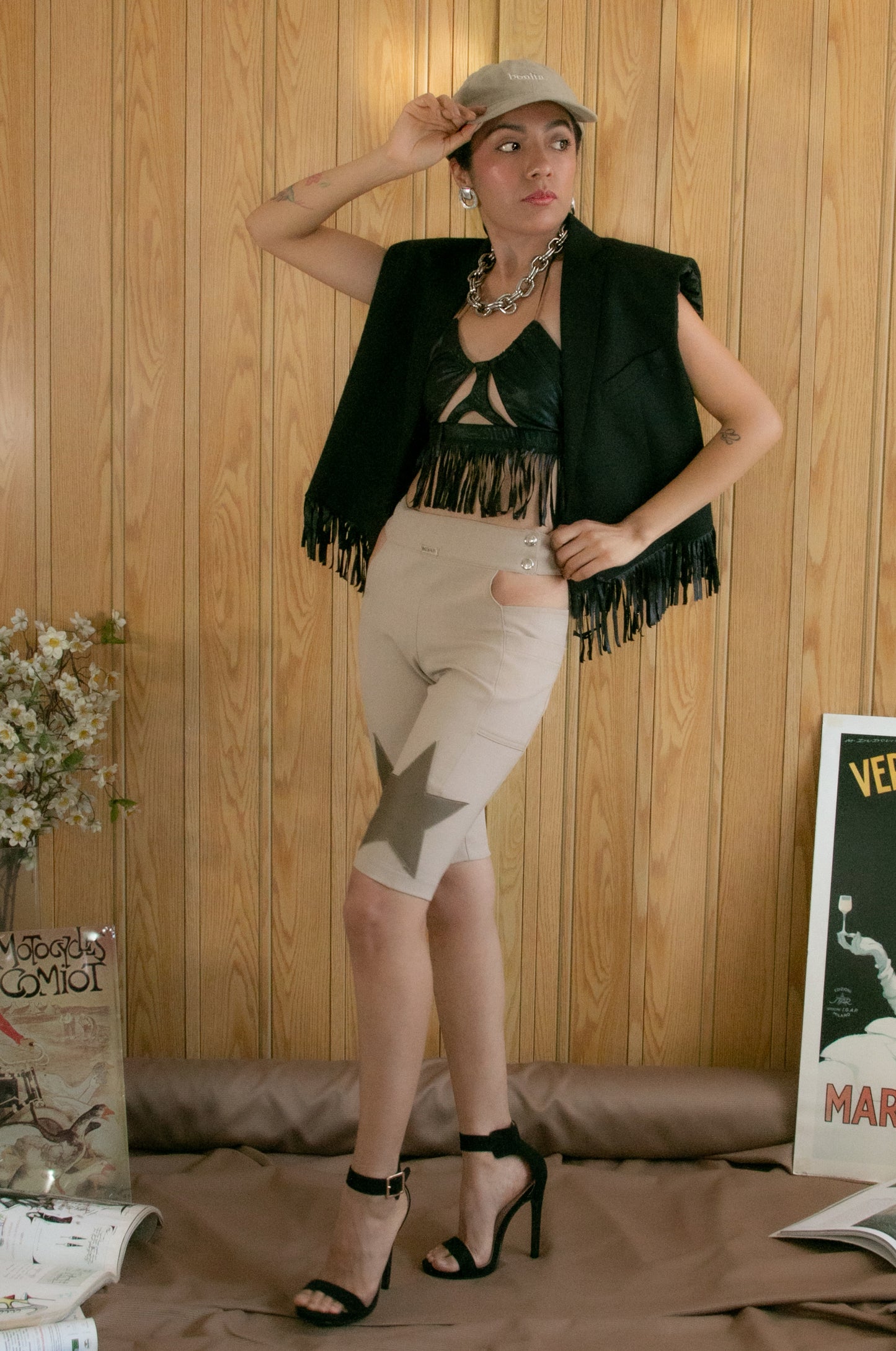 Starry Biker Short